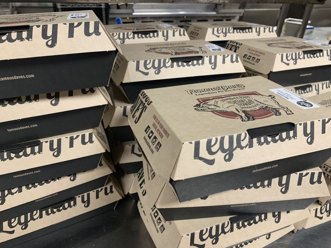 BBQ Boxed Meals piled high